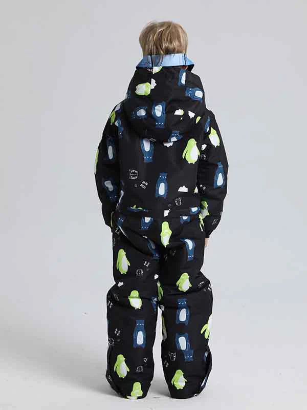 Boy & Girls Penguin One Piece Snowsuits - Image 4