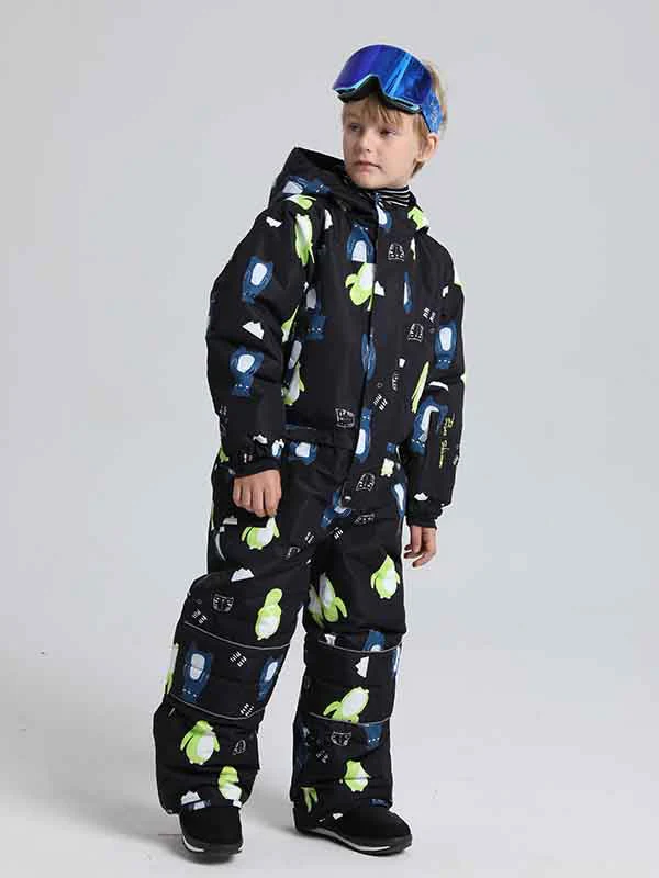 Boy & Girls Penguin One Piece Snowsuits - Image 5
