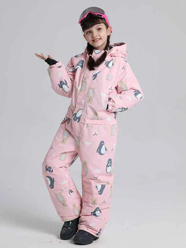 Boy & Girls Penguin One Piece Snowsuits - Image 7