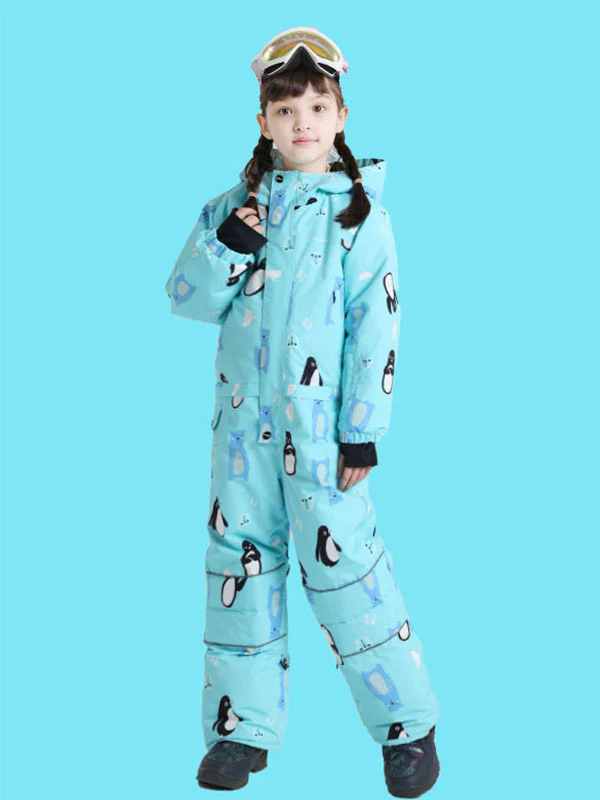 Boy & Girls Unisex Phibee One Piece Stylish Ski Suits Winter Jumpsuit Snowsuits - Image 3