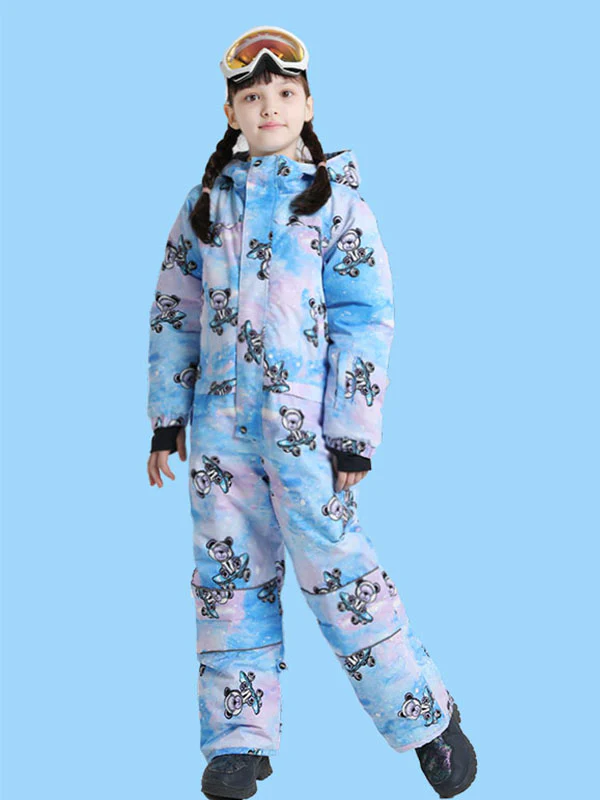Boy & Girls Unisex Phibee One Piece Stylish Ski Suits Winter Jumpsuit Snowsuits - Image 4