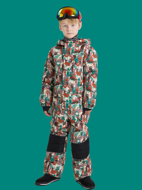 Boy & Girls Unisex Phibee One Piece Stylish Ski Suits Winter Jumpsuit Snowsuits - Image 6