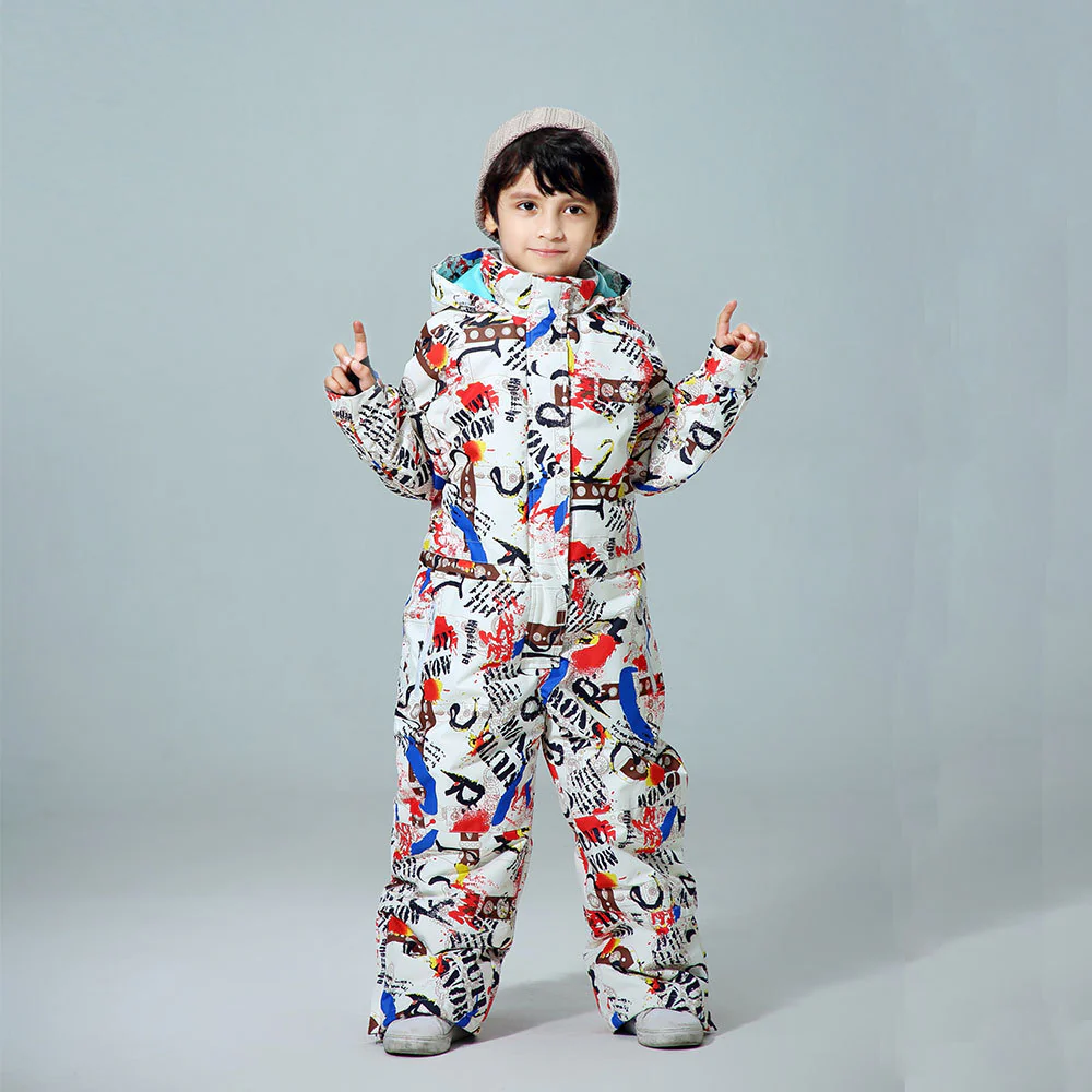 Boys One Piece New Style Winter Fashion Ski Suits Winter Jumpsuit Snowsuits - Image 3