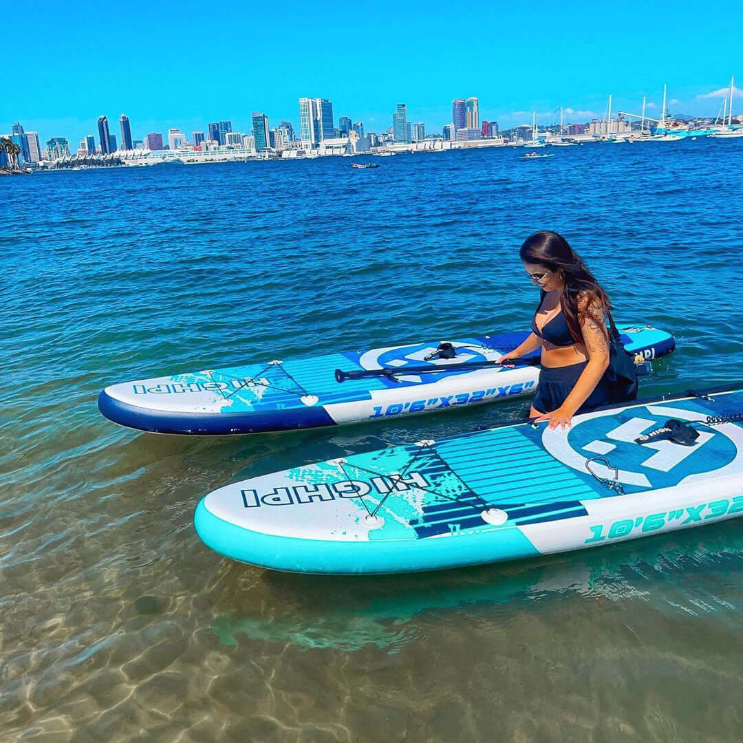 California Breeze 10'6'' Inflatable Stand Up Paddle Board With Accessories - Image 4
