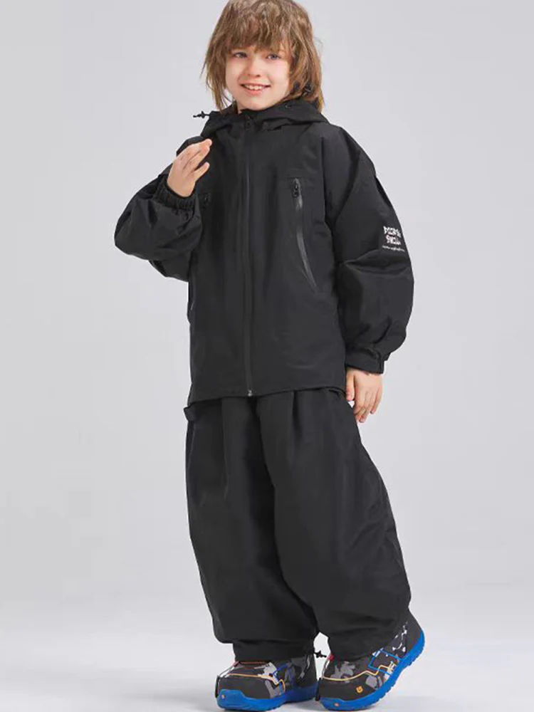 Doorek Kids Unisex Rabbit Ears Baggy Snowboard Suits - Image 5