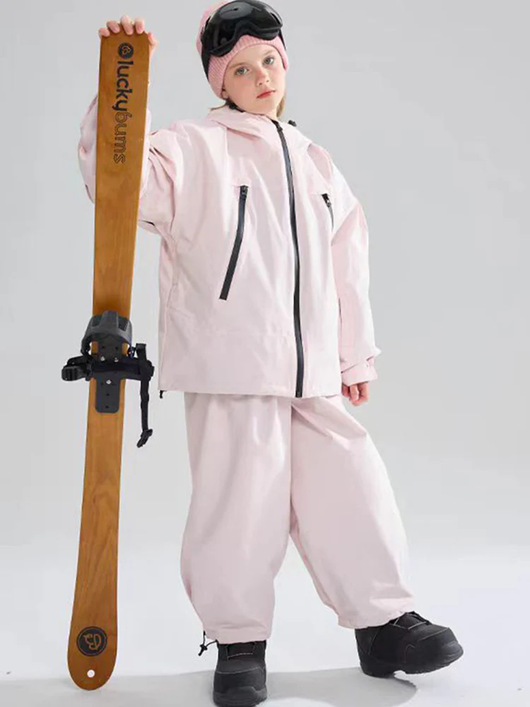 Doorek Kids Unisex Rabbit Ears Baggy Snowboard Suits - Image 6