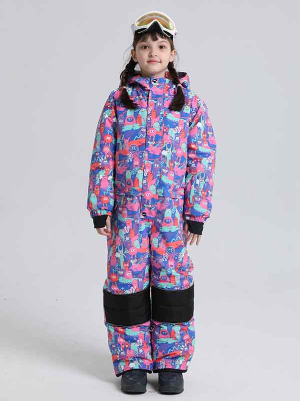 Girl & Boy's Animal World One Piece Snowsuits - Image 16