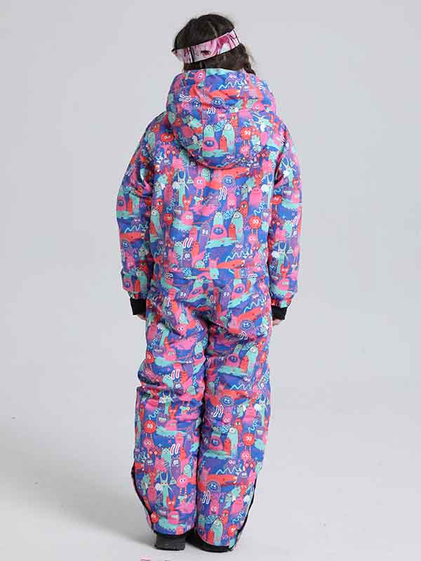 Girl & Boy's Animal World One Piece Snowsuits - Image 19
