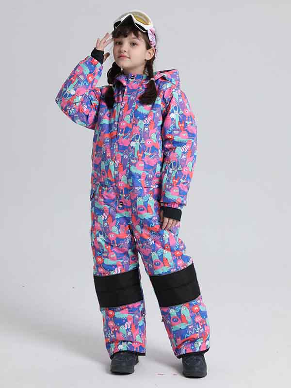 Girl & Boy's Animal World One Piece Snowsuits - Image 20