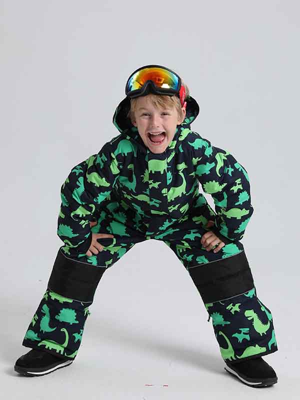 Girl & Boy's Animal World One Piece Snowsuits - Image 21