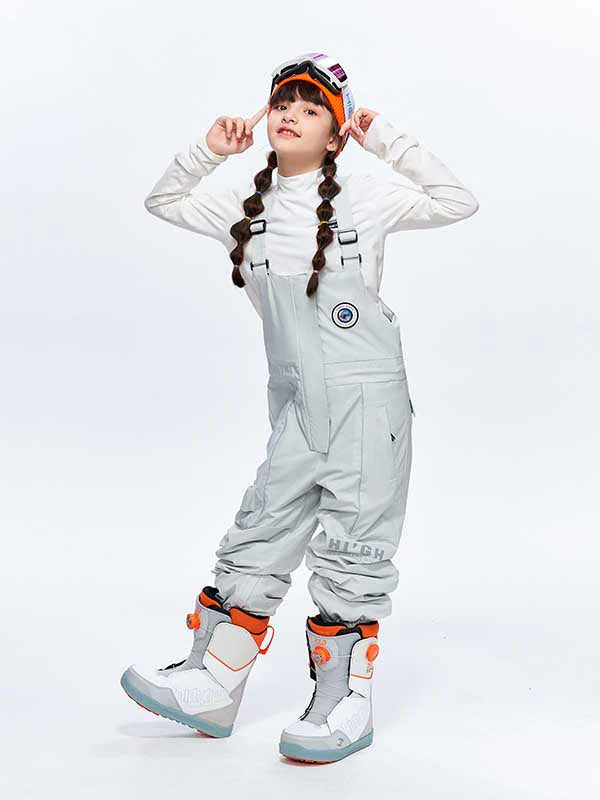 Girls High Experience Colorful Childhood Ski Pants Snow Bibs - Image 10