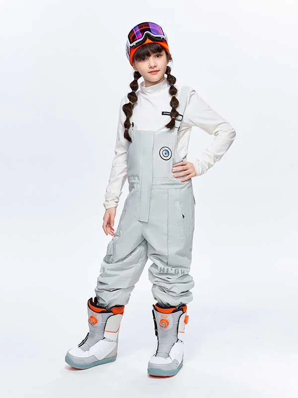 Girls High Experience Colorful Childhood Ski Pants Snow Bibs - Image 11