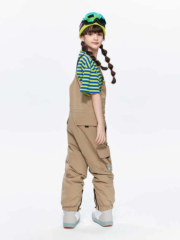 Girls High Experience Colorful Childhood Ski Pants Snow Bibs - Image 15