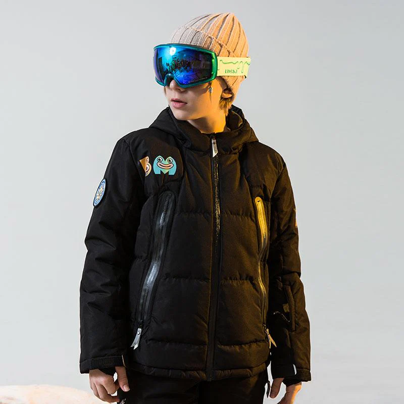 Girl's LD Ski Boundary Line Winter Sportswear Waterproof Ski Jacket - Image 6