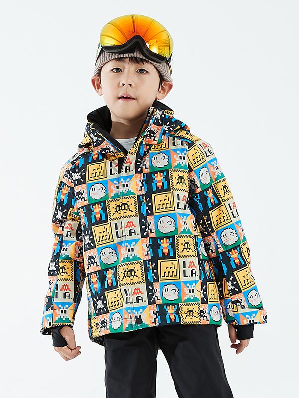 Girl's Vector Colorful Winter Insulated Snow Jacket - Image 11
