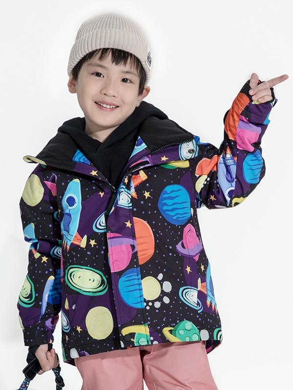 Girl's Vector Colorful Winter Insulated Snow Jacket - Image 12