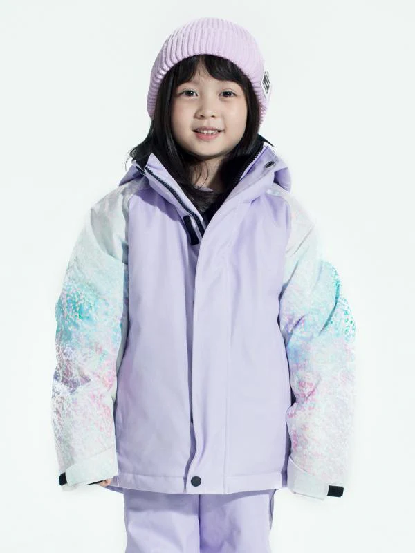 Girl's Vector Colorful Winter Insulated Snow Jacket - Image 4