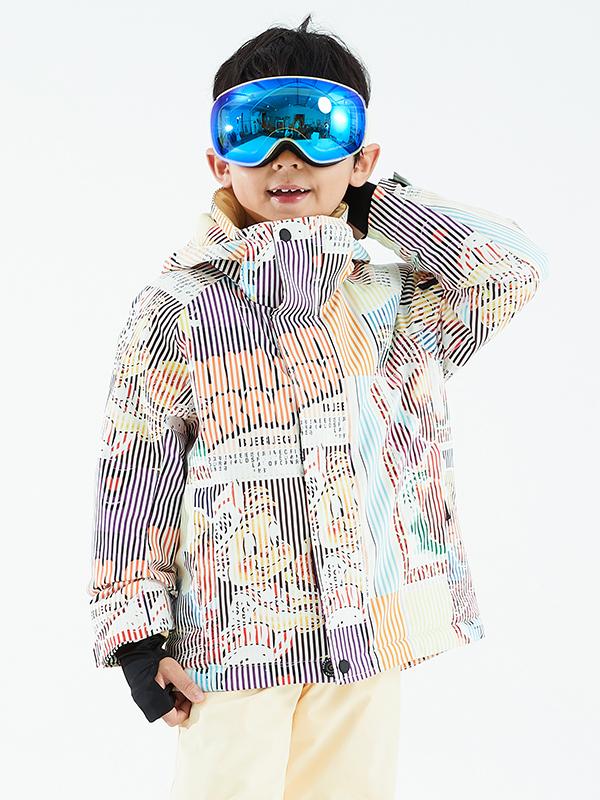 Girl's Vector Colorful Winter Insulated Snow Jacket - Image 6
