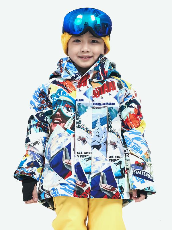 Girl's Vector Colorful Winter Insulated Snow Jacket - Image 7