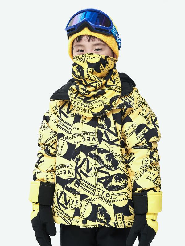Girl's Vector Colorful Winter Insulated Snow Jacket - Image 9