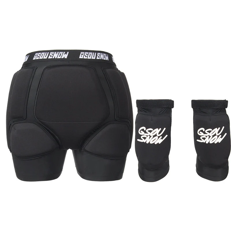 Gsou Snow Unisex Undercover Protective Shorts & Knee Pads Set - Image 3