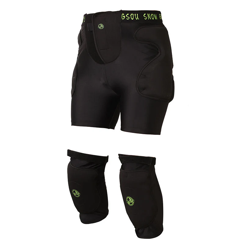 Gsou Snow Unisex Undercover Protective Shorts & Knee Pads Set - Image 6