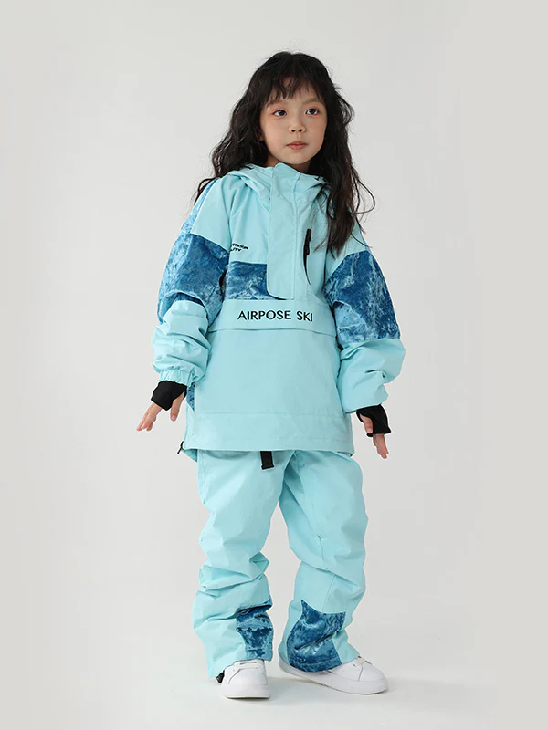 Kid's Air Pose Floral Cargo Snow Jacket & Pants - Image 11