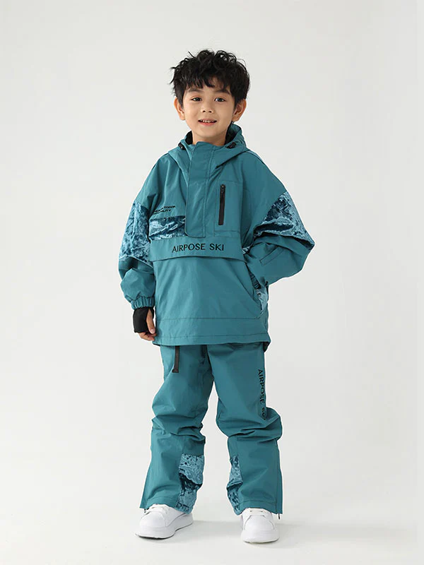 Kid's Air Pose Floral Cargo Snow Jacket & Pants - Image 4