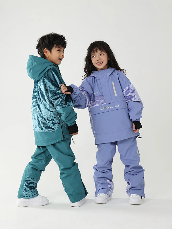 Kid's Air Pose Floral Cargo Snow Jacket & Pants - Image 5