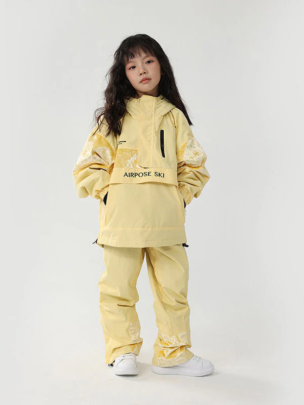 Kid's Air Pose Floral Cargo Snow Jacket & Pants - Image 7