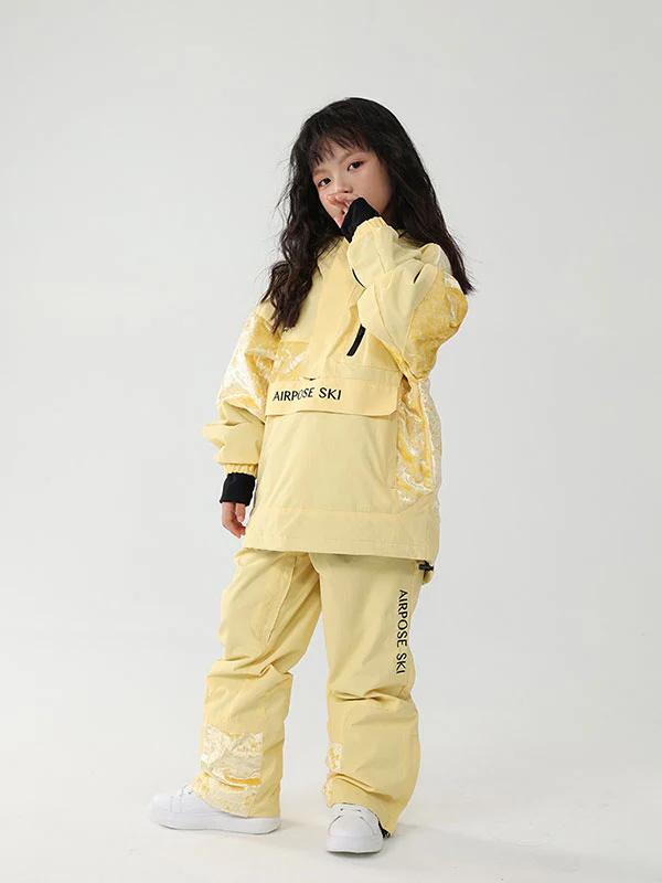 Kid's Air Pose Floral Cargo Snow Jacket & Pants - Image 8