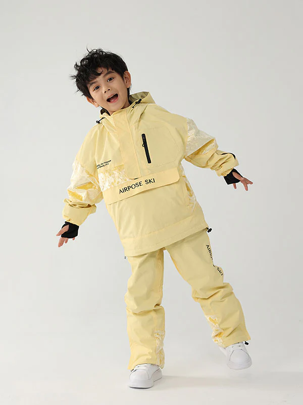Kid's Air Pose Floral Cargo Snow Jacket & Pants - Image 9