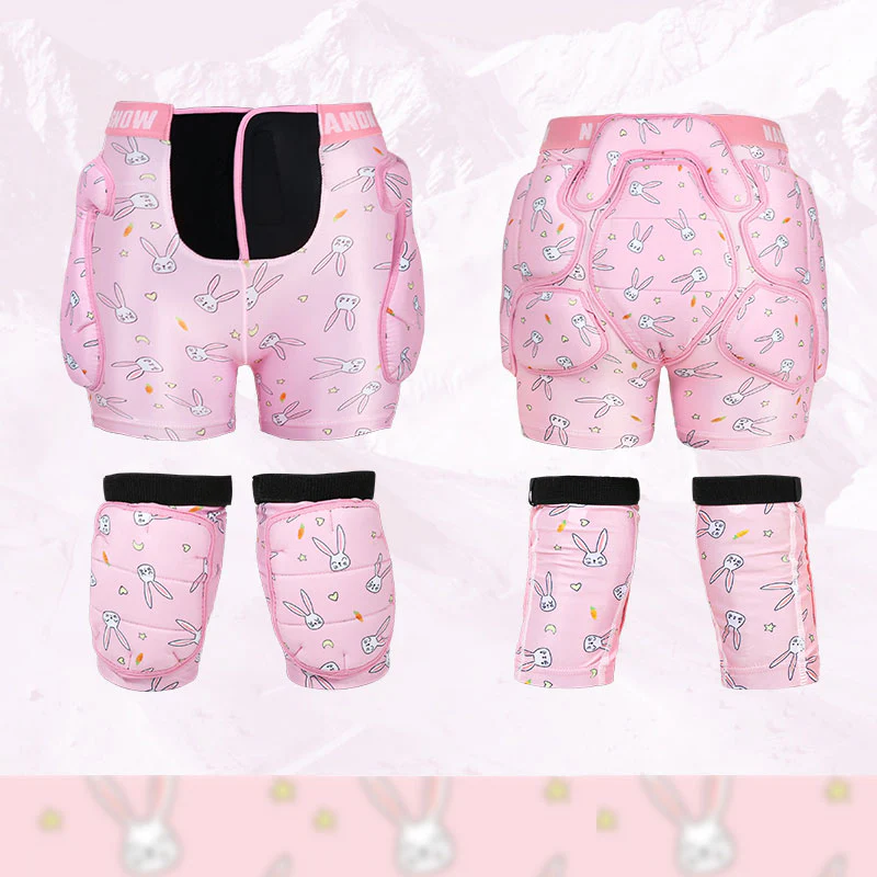 Kids Nandn Little Explorer Professional Snow Hip Pad & Knee Pad Set - Image 3
