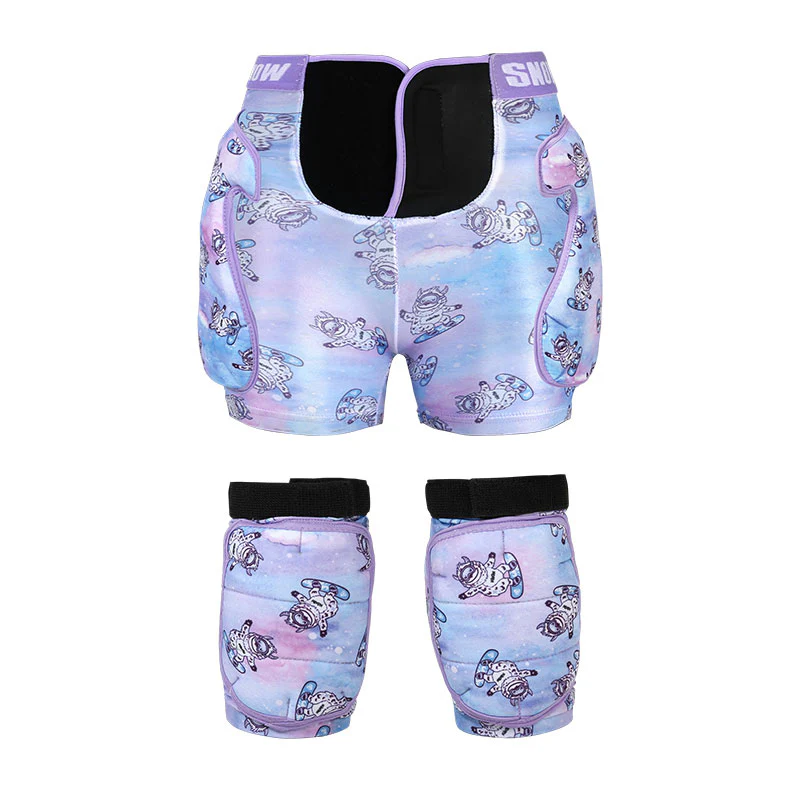 Kids Nandn Little Explorer Professional Snow Hip Pad & Knee Pad Set - Image 5