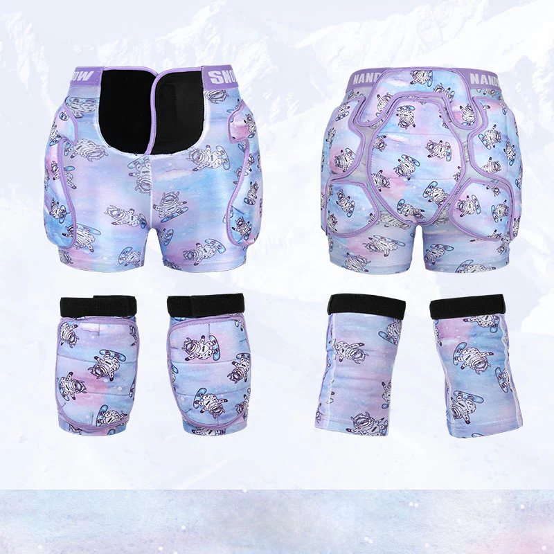 Kids Nandn Little Explorer Professional Snow Hip Pad & Knee Pad Set - Image 6