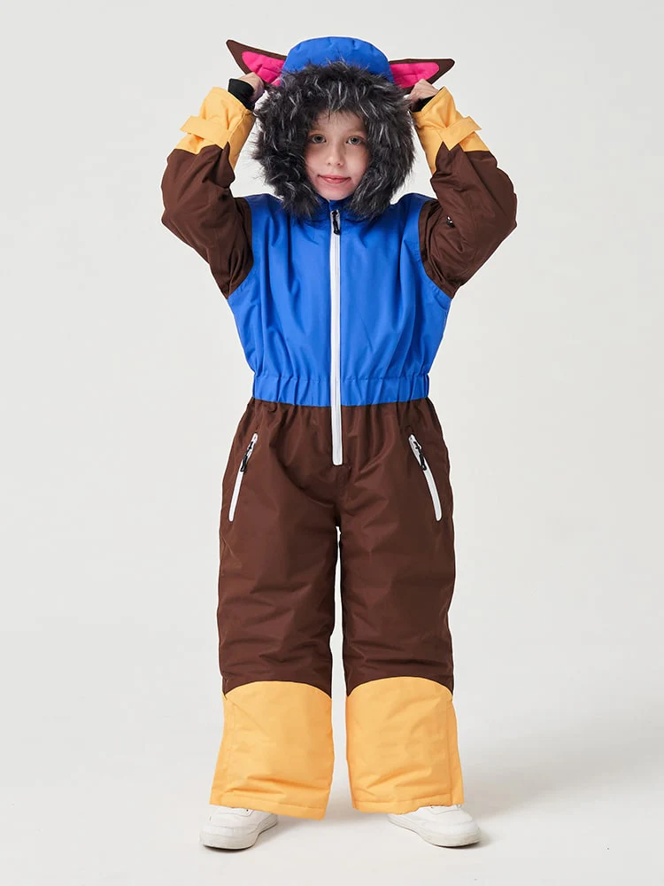 Kids Northfeel Unisex Animal Friendly Insulated One Piece Snowsuit - Image 10