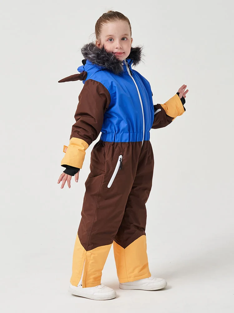 Kids Northfeel Unisex Animal Friendly Insulated One Piece Snowsuit - Image 12