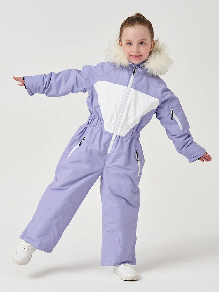 Kids Northfeel Unisex Animal Friendly Insulated One Piece Snowsuit - Image 14