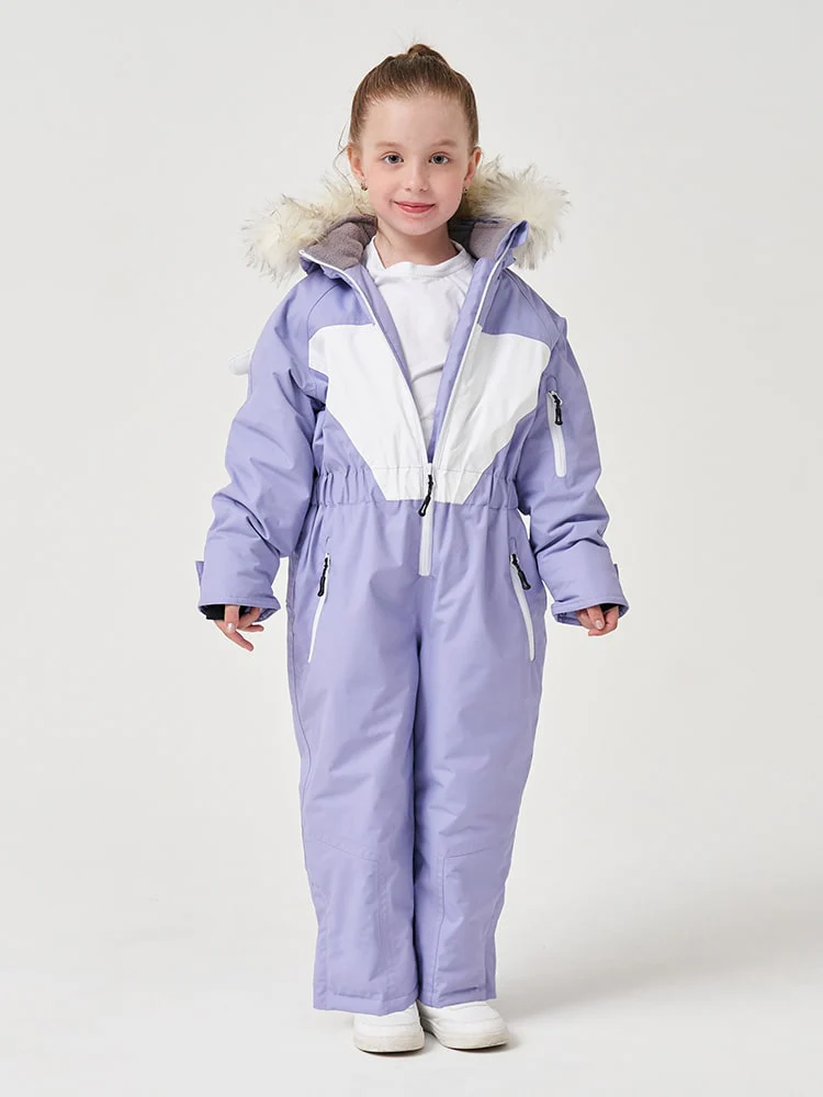 Kids Northfeel Unisex Animal Friendly Insulated One Piece Snowsuit - Image 15