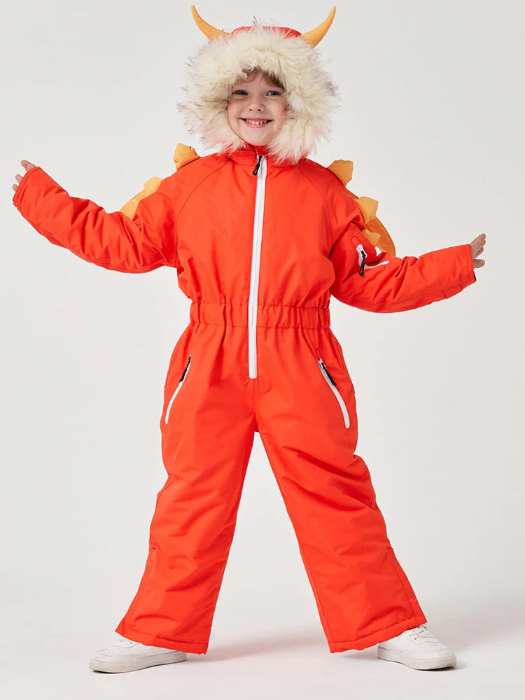 Kids Northfeel Unisex Animal Friendly Insulated One Piece Snowsuit - Image 7