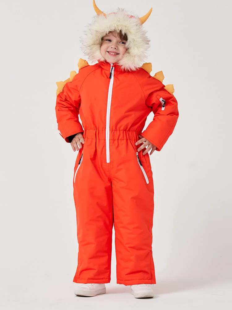 Kids Northfeel Unisex Animal Friendly Insulated One Piece Snowsuit - Image 9