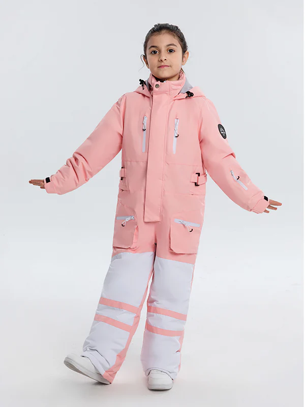 Kid's Unisex Arctic Queen Stylish One Piece Snowboard Ski Snowsuits - Image 6