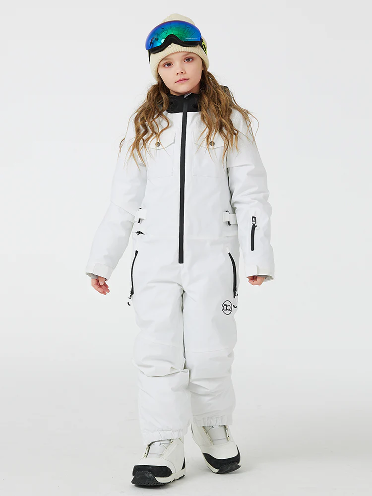 Kid's Unisex Mountain Explorer Waterproof One Piece Snow Suits - Image 10