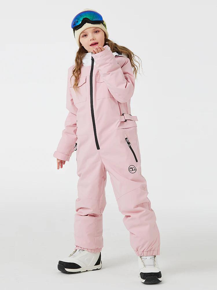 Kid's Unisex Mountain Explorer Waterproof One Piece Snow Suits - Image 2