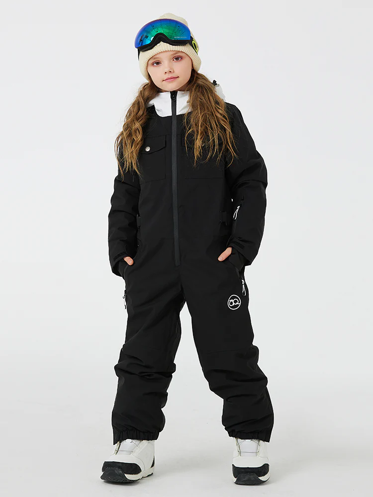 Kid's Unisex Mountain Explorer Waterproof One Piece Snow Suits - Image 4