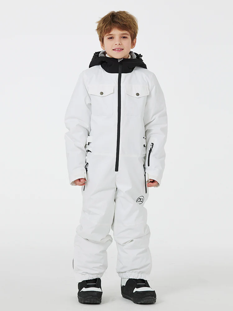 Kid's Unisex Mountain Explorer Waterproof One Piece Snow Suits - Image 9