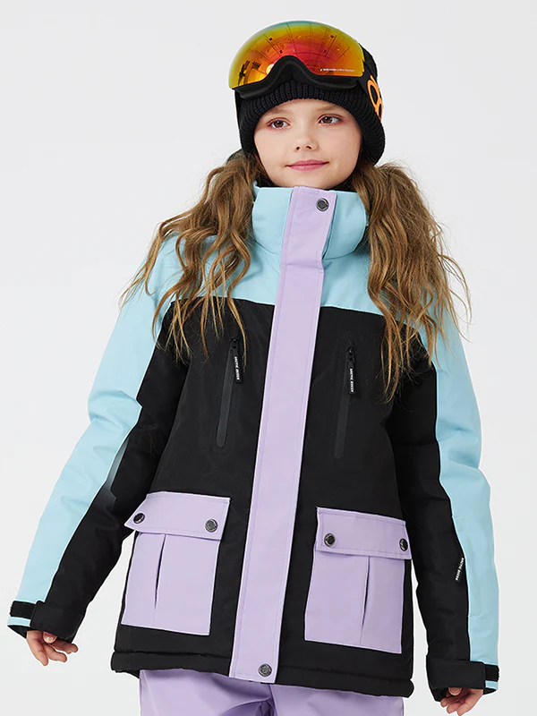 Kid's Unisex Mountain Lover Waterproof Snow Jacket - Image 2
