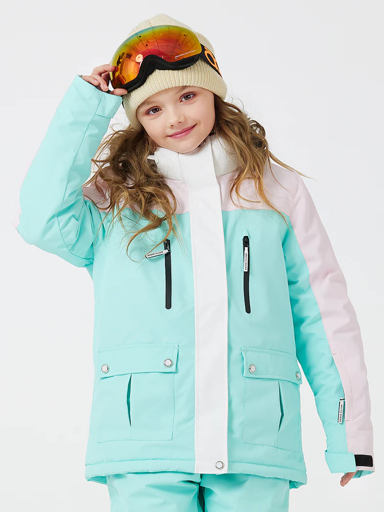 Kid's Unisex Mountain Lover Waterproof Snow Jacket - Image 4