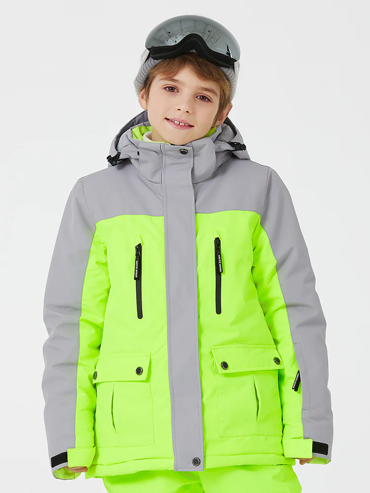 Kid's Unisex Mountain Lover Waterproof Snow Jacket - Image 5