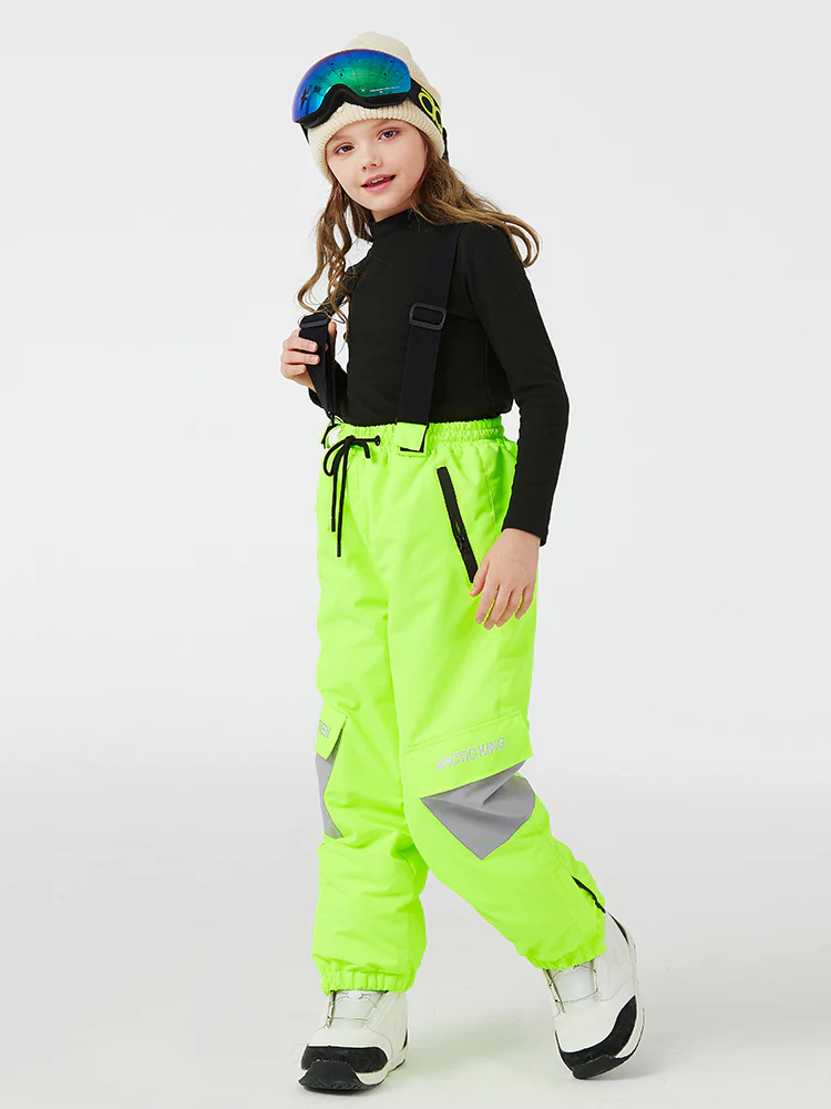 Kid's Unisex Mountain Lover Waterproof Snow Pants Ski Bibs - Image 11